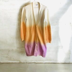 Gradient Cardigan Sweater